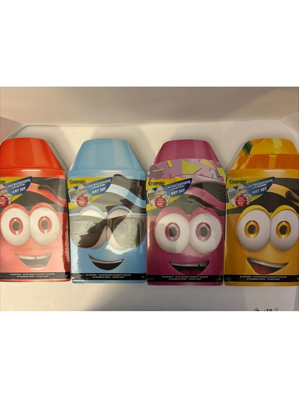 2025 CRAYOLA Limited Edition Angie Orange Red, Blizz Blue, Dan D, Mully Mulberry